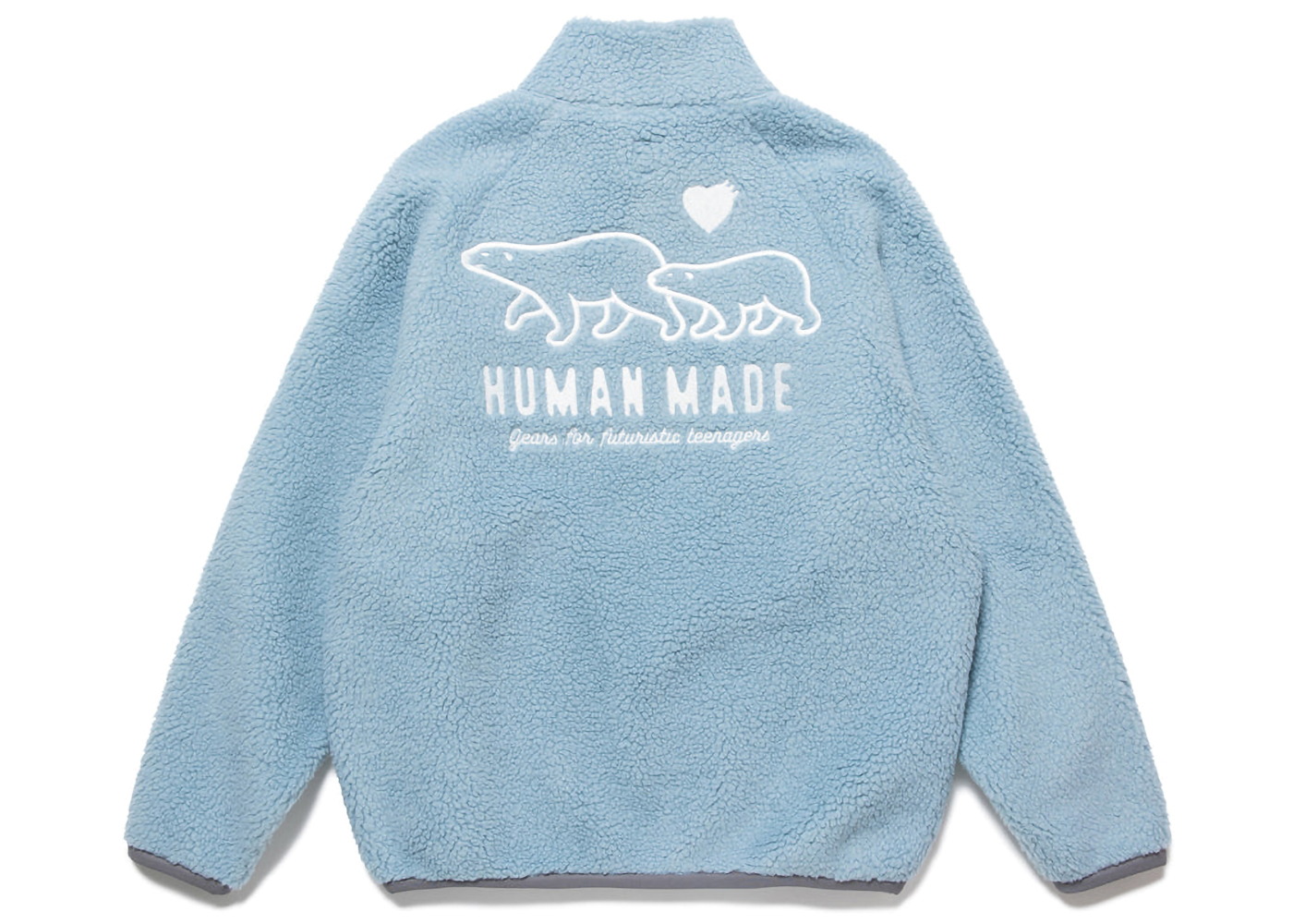 Human Made Boa Fleece Jacket Blue Men's - FW22 - US