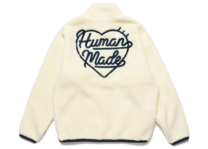 human made FLEECE JACKET DUCK beige XL | hartwellspremium.com