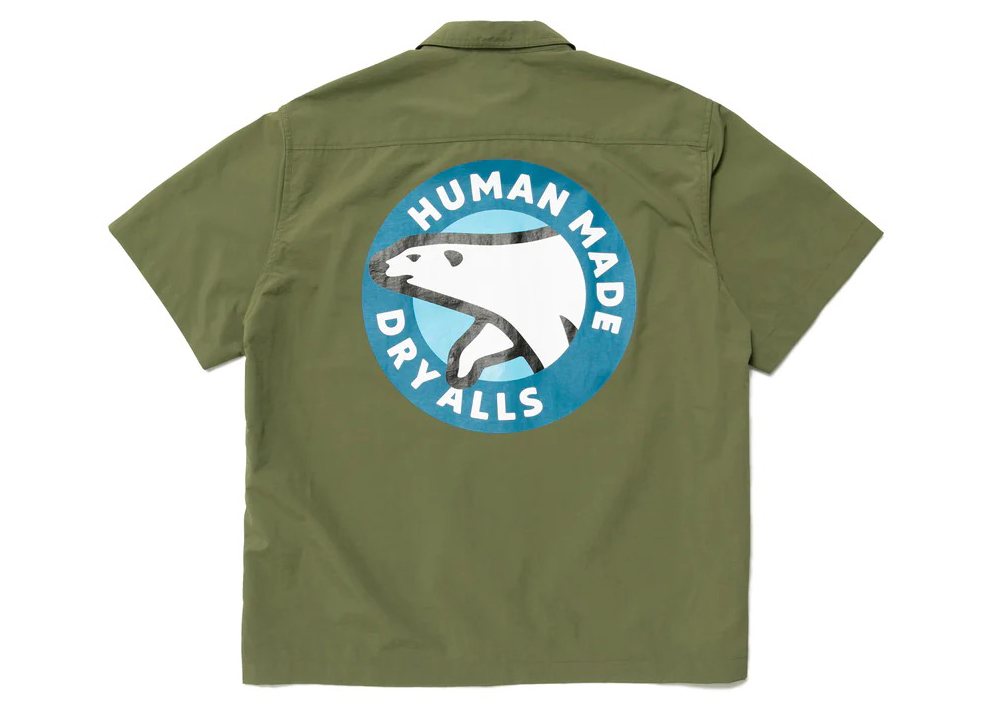 Human Made Camping S/S Shirt Olivedrab Men's - SS23 - US