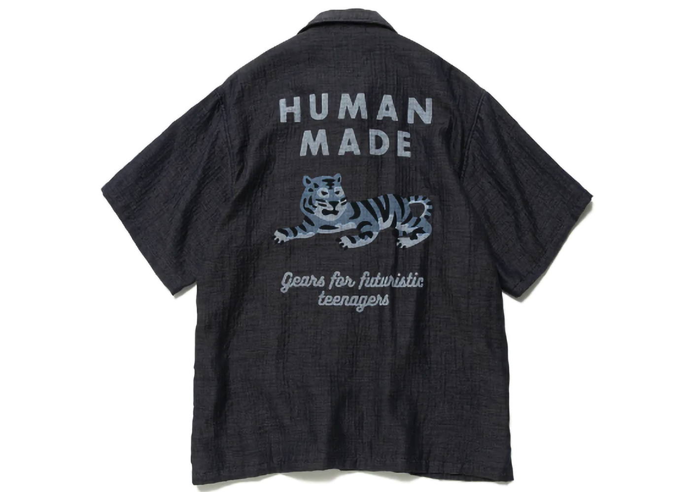 Human Made Chambray Gauze Aloha Shirt Black 男装- SS22 - CN
