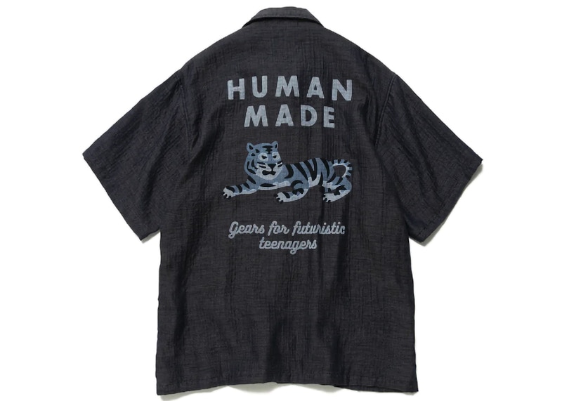 Human Made Chambray Gauze Aloha Shirt Black