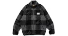 Human Made Check Boa Fleece Jacket Black