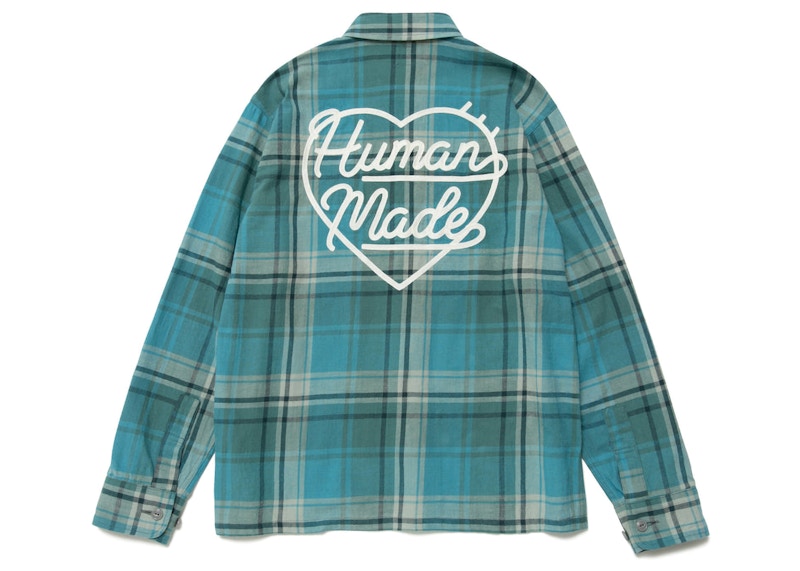 Human Made Checked Overshirt Blue