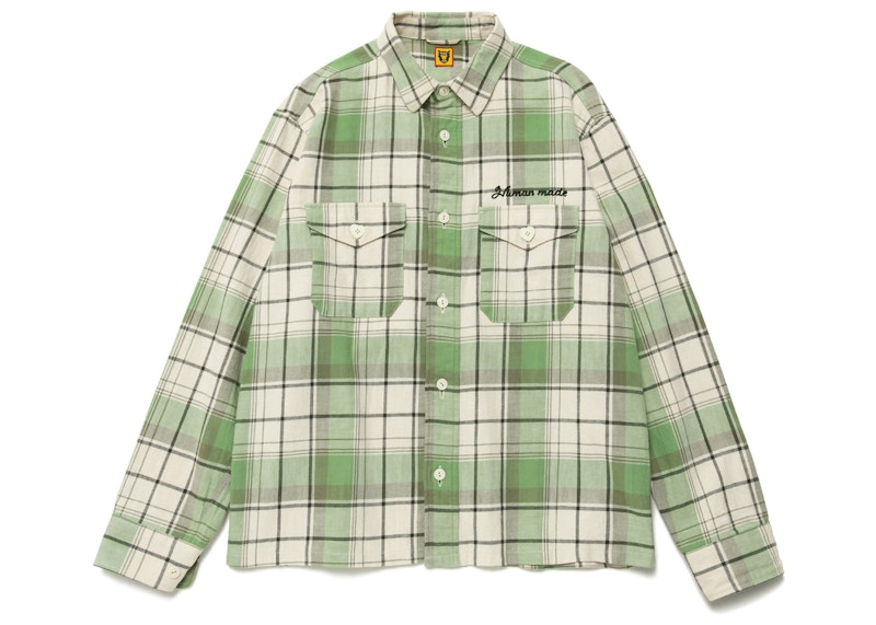 Human Made Checked Overshirt Green