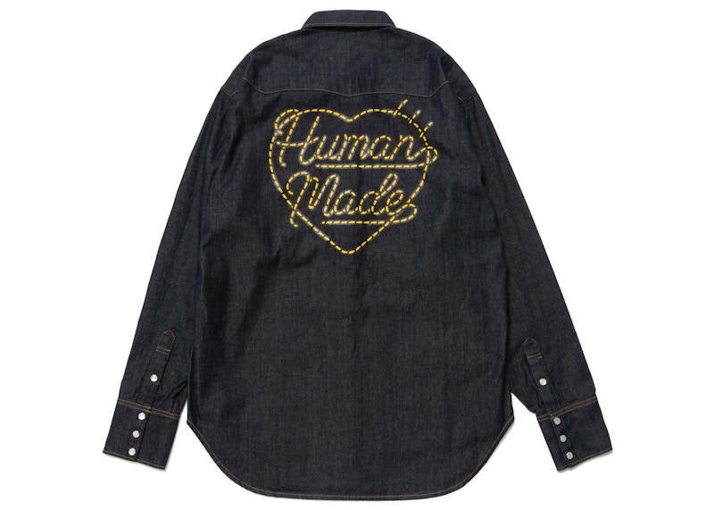 Human Made Denim Western Shirt Black Indigo Men's - SS23 - US