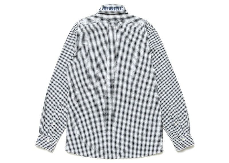 Human Made Detachable Collar Checked L/S Shirt Blue メンズ - SS23 - JP