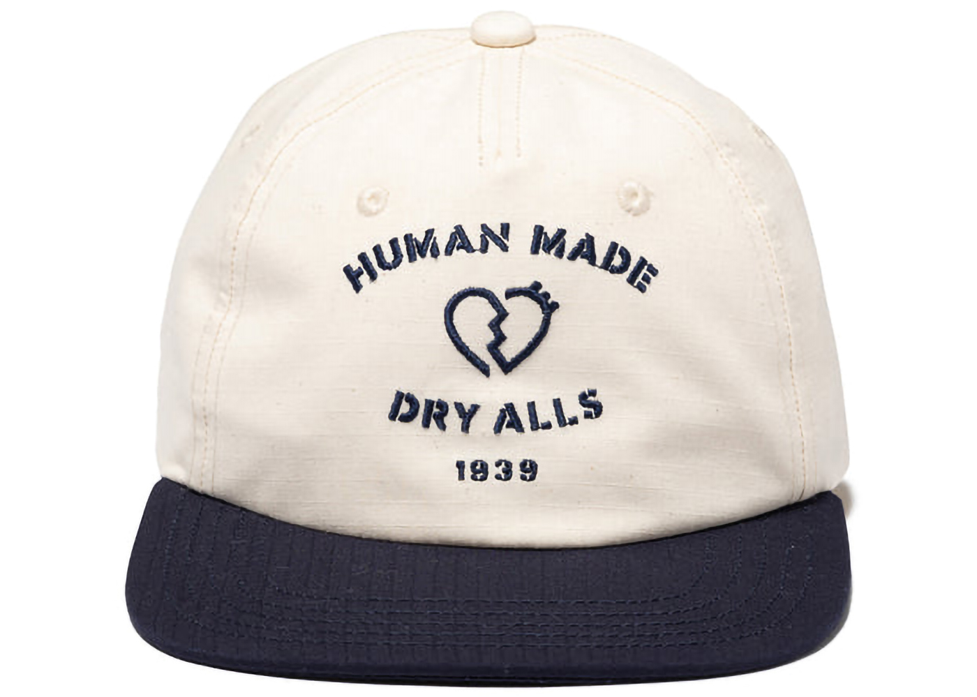 Human Made Dry Alls 5 Panel Rip Stop Cap White - SS23 - US