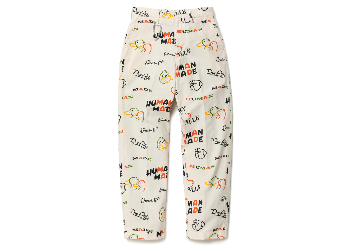 Human Made Dry Alls Duck Printed Chino Pants White Men's - SS23 - US