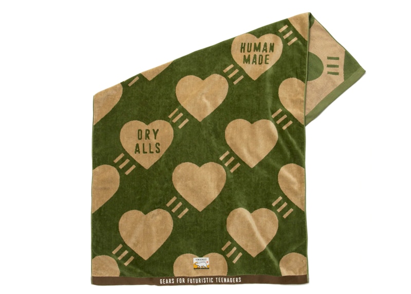 Human Made Dry Alls Towel Blanket Olive Drab