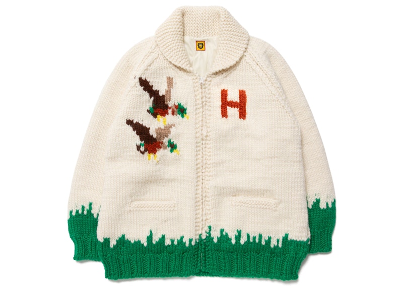 Human Made Duck Cowichan Jacket White Men's - FW22 - US