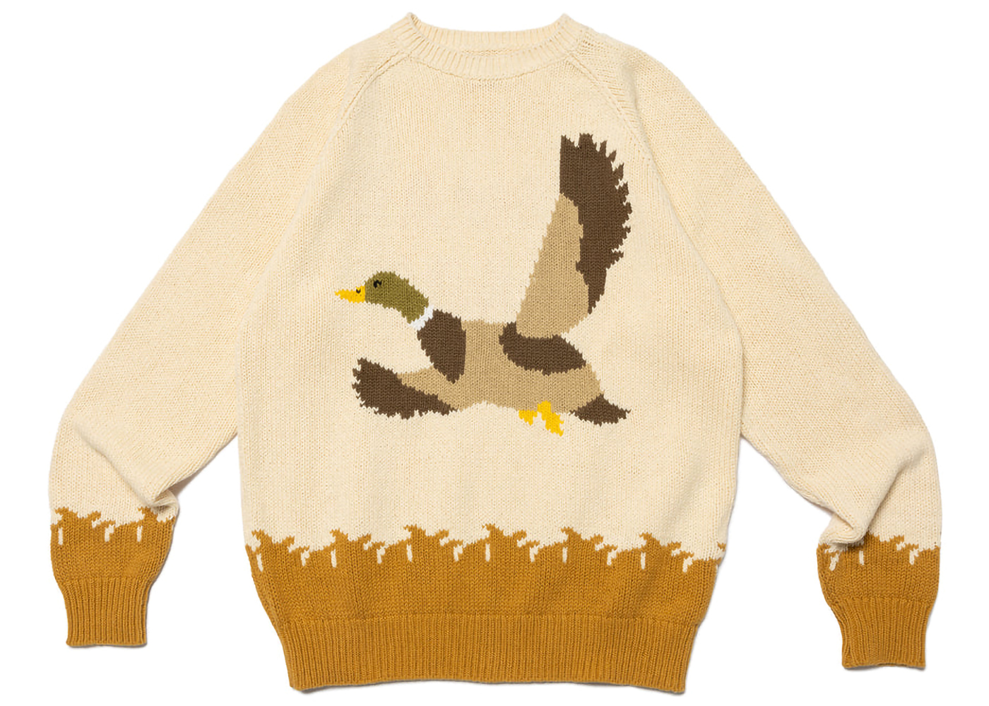Human Made Duck Knit Sweater Beige