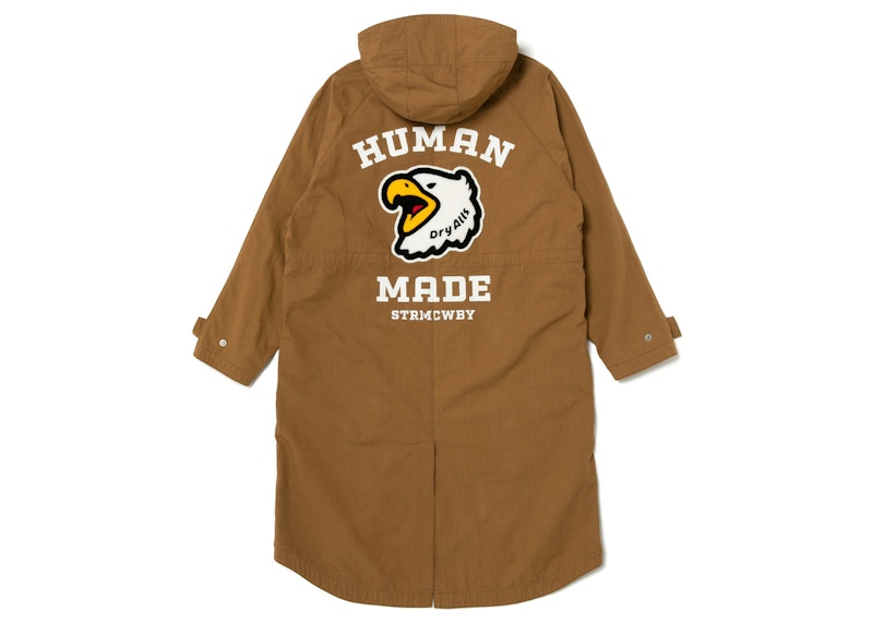 ジャケット・アウター Human Made Military Hooded Coat Brown Human Made Military Hooded Coat Brown