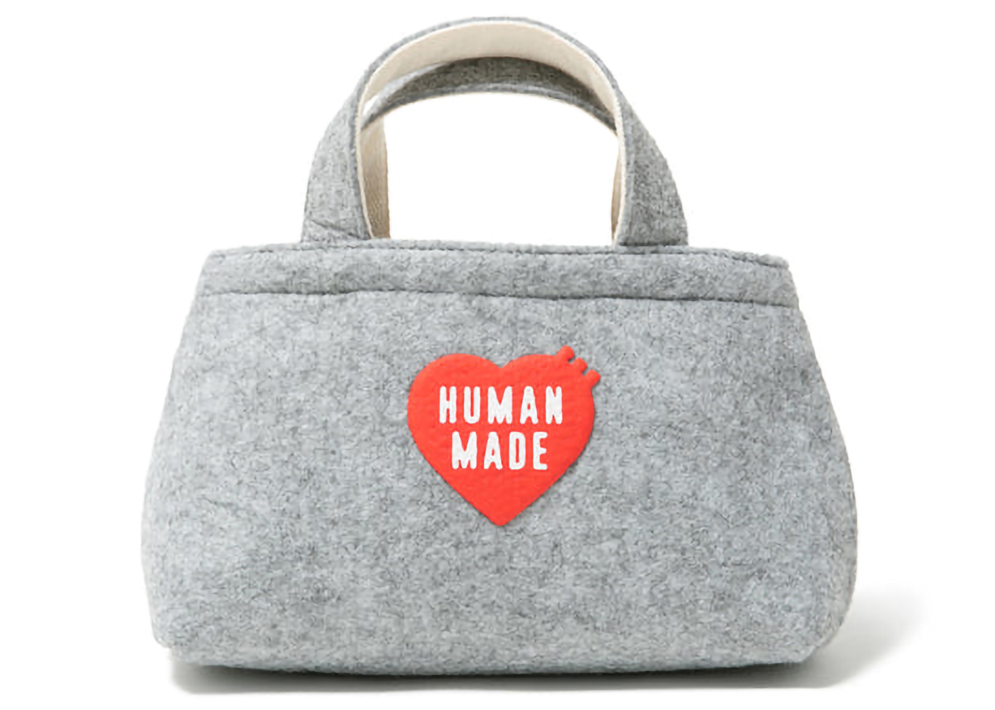 Human Made Felt Small Tote Bag Grey - FW22 - JP