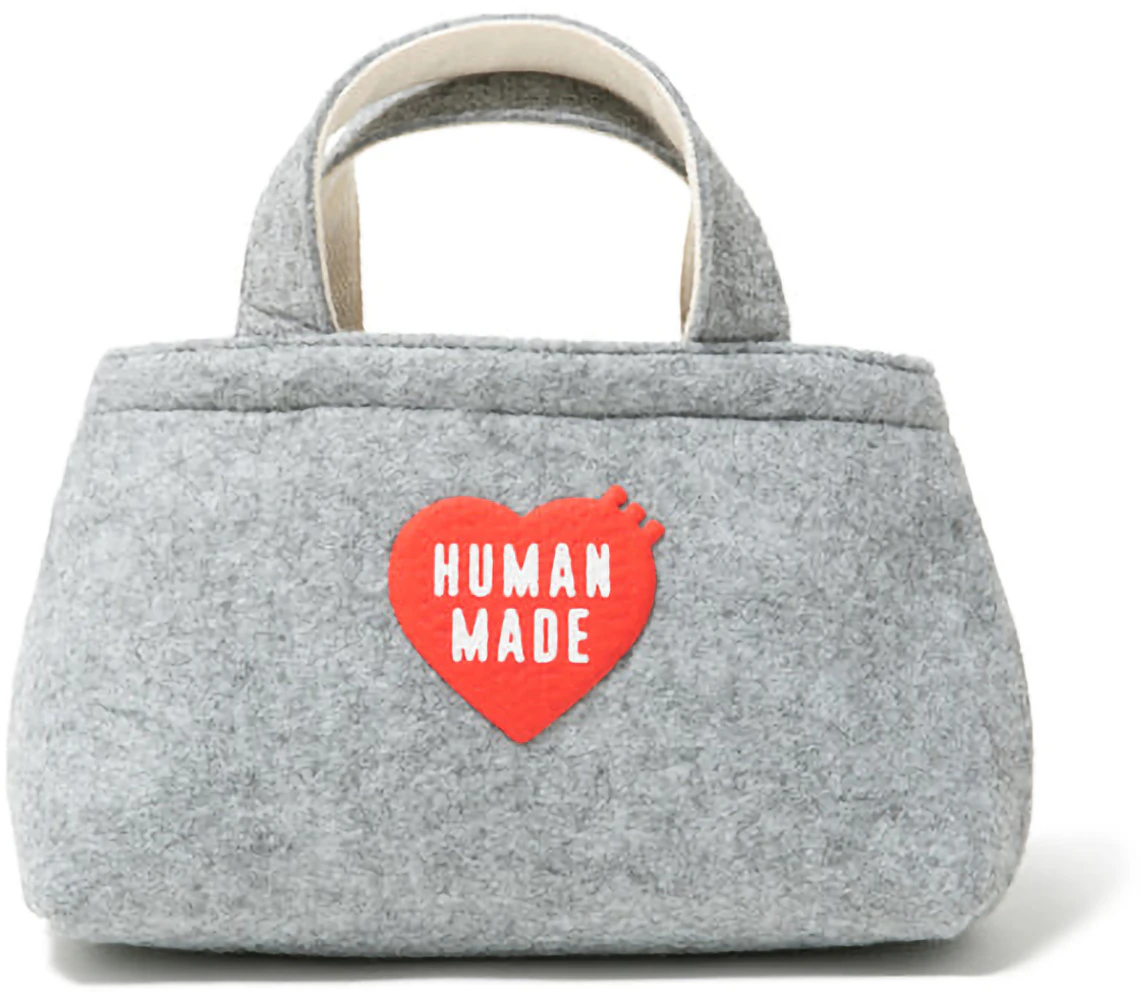 Human Made Felt Small Tote Bag Grey - FW22 - US