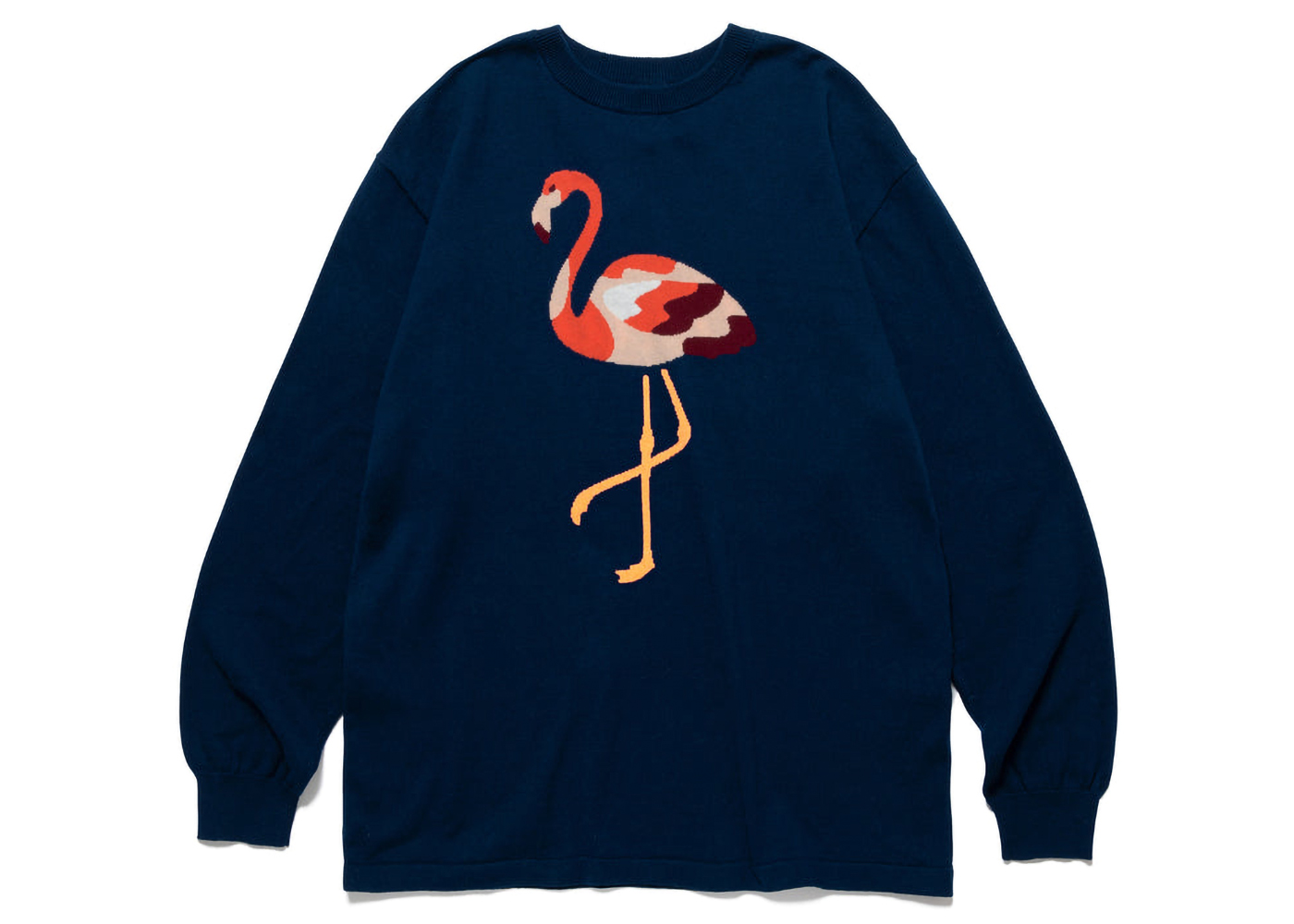 即日発送いたしますHuman Made Flamingo Knit Sweater navy