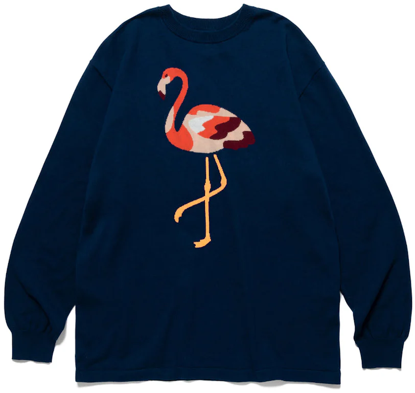 Human Made Flamingo Knit Sweater Navy - SS23 - FR