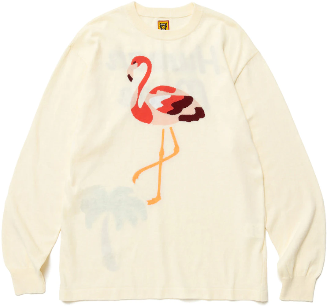 Human Made Flamingo Knit Sweater White Men's - SS23 - US