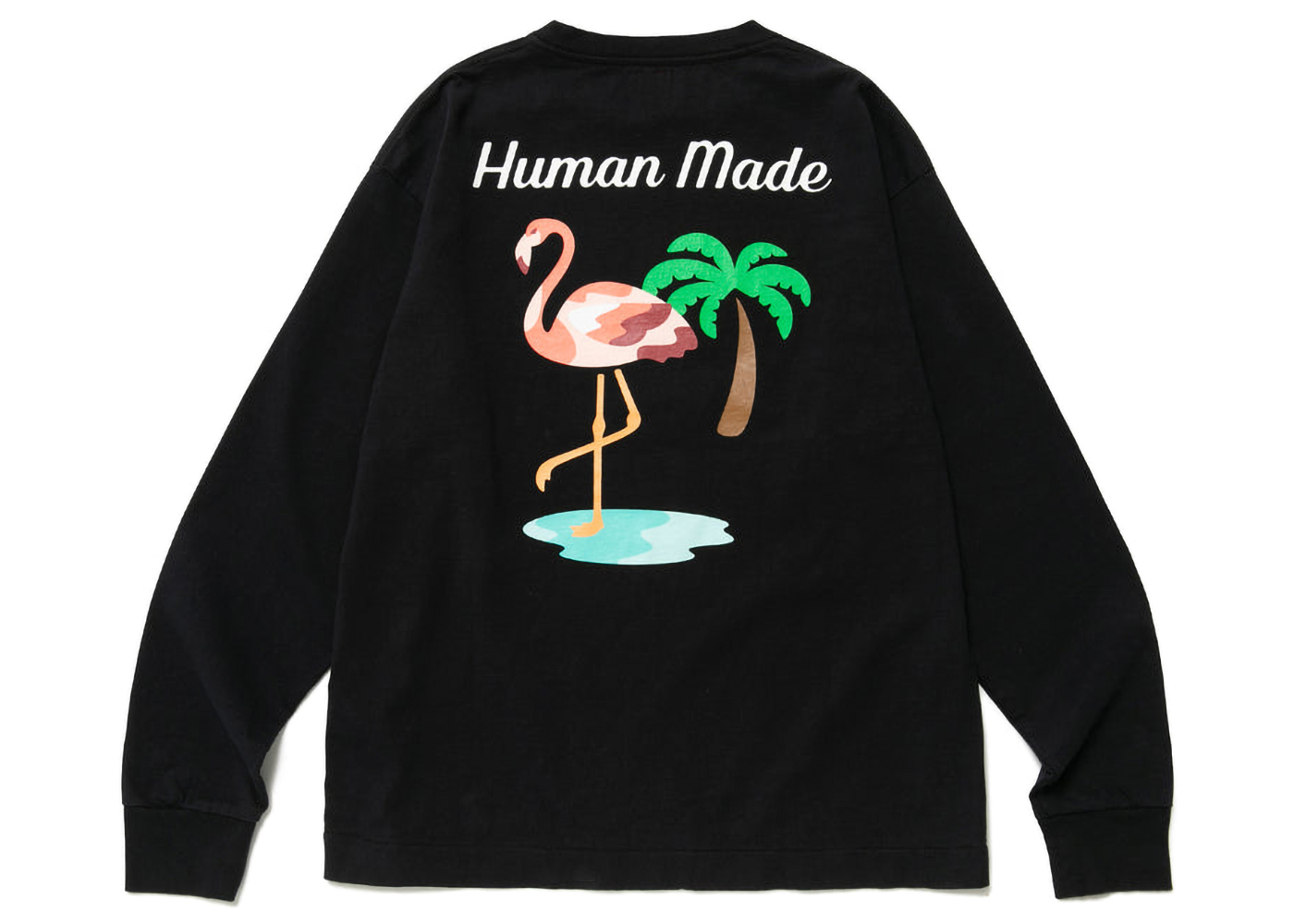 Human Made Flamingo L/S T-Shirt Black Men's - SS23 - US