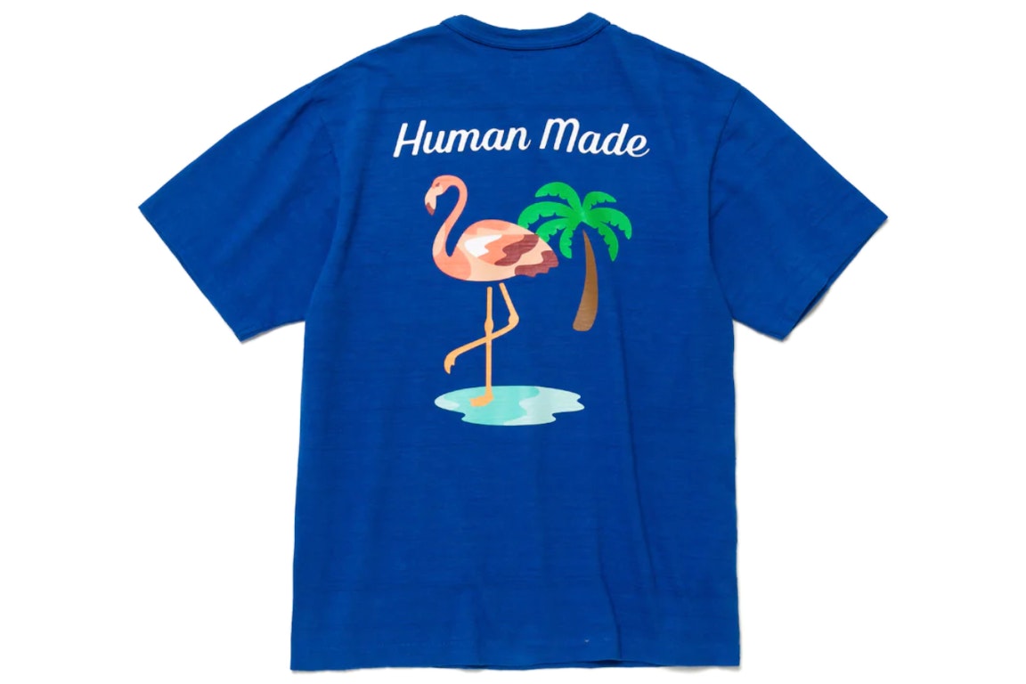 Pre-owned Human Made Flamingo Pocket T-shirt Blue