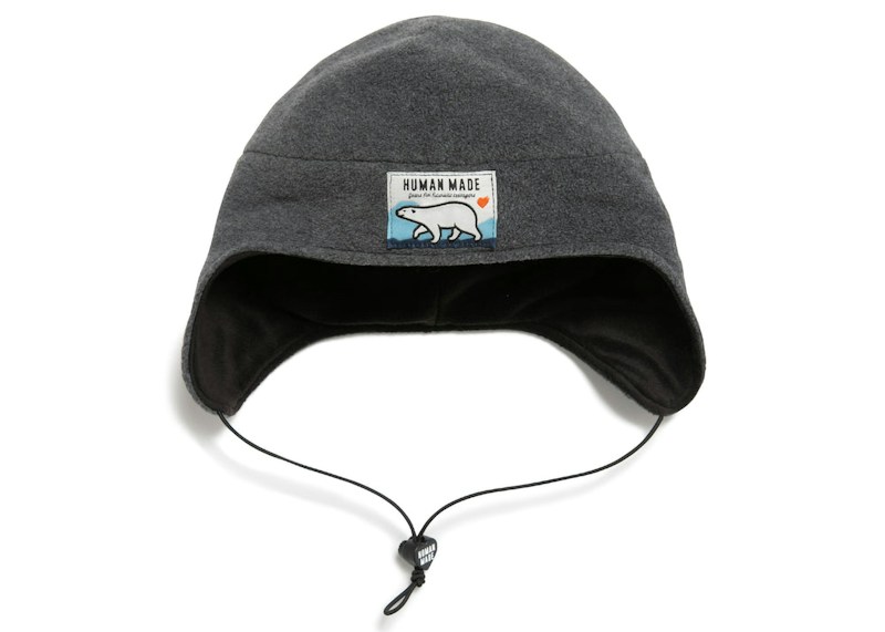 Human Made Fleece Earflap Hat Grey