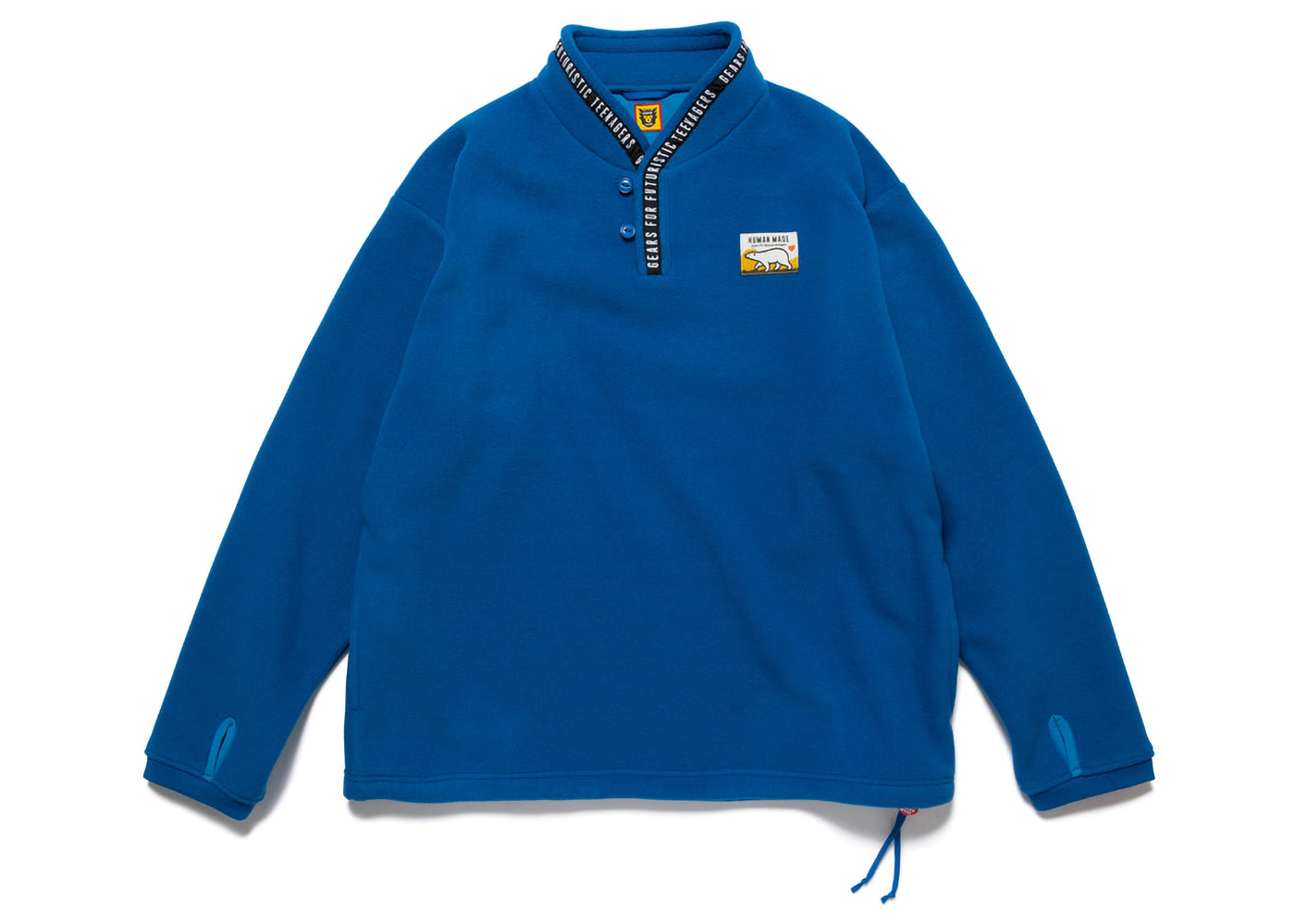 Human Made Fleece Stand Collar Pullover Blue メンズ - FW22 - JP