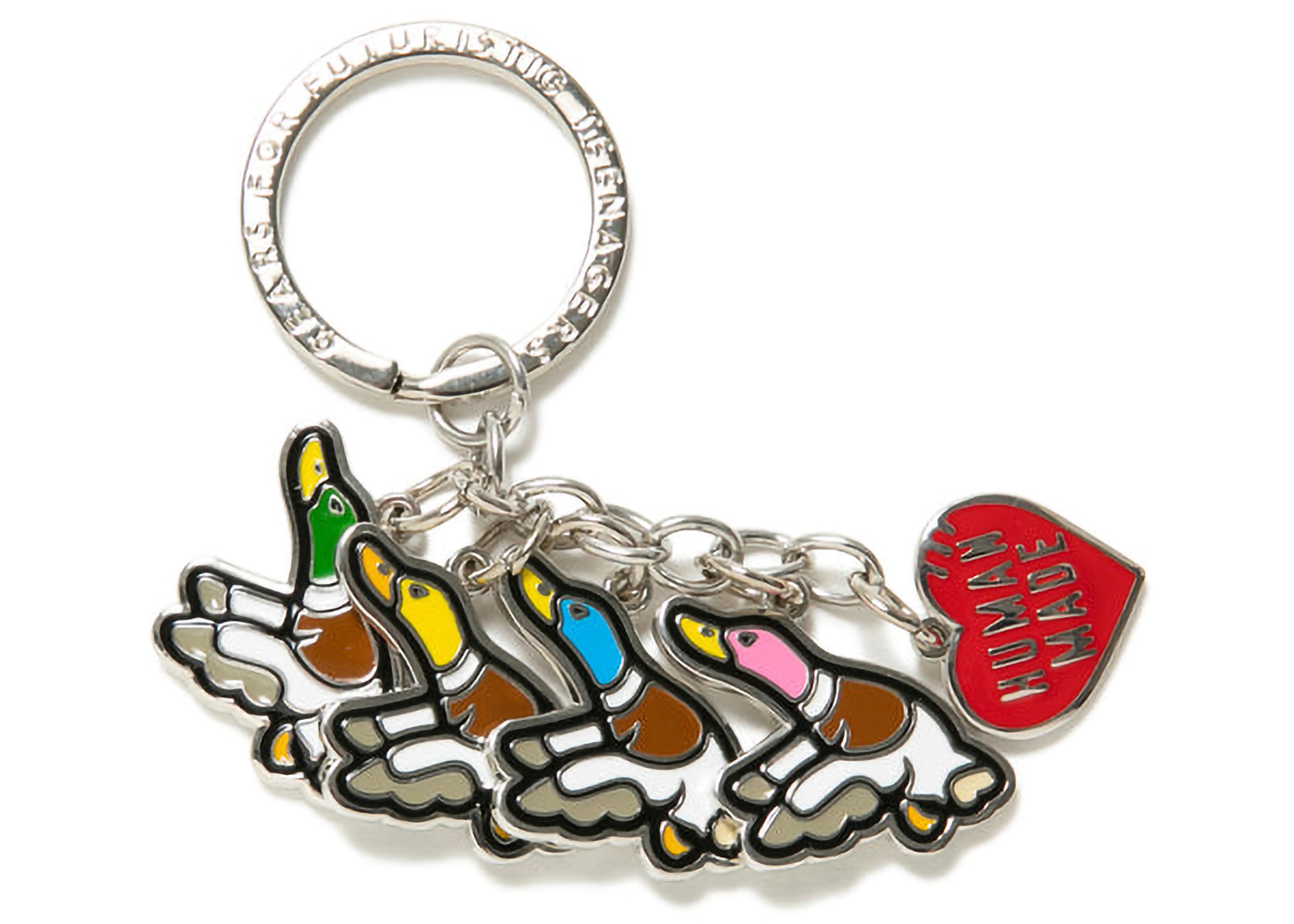 Human Made Flying Duck Keyring Silver - FW22 - US