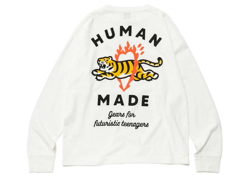 ホワイトHUMAN MADE GRAPHIC L/S T-SHIRT #4 Lサイズ