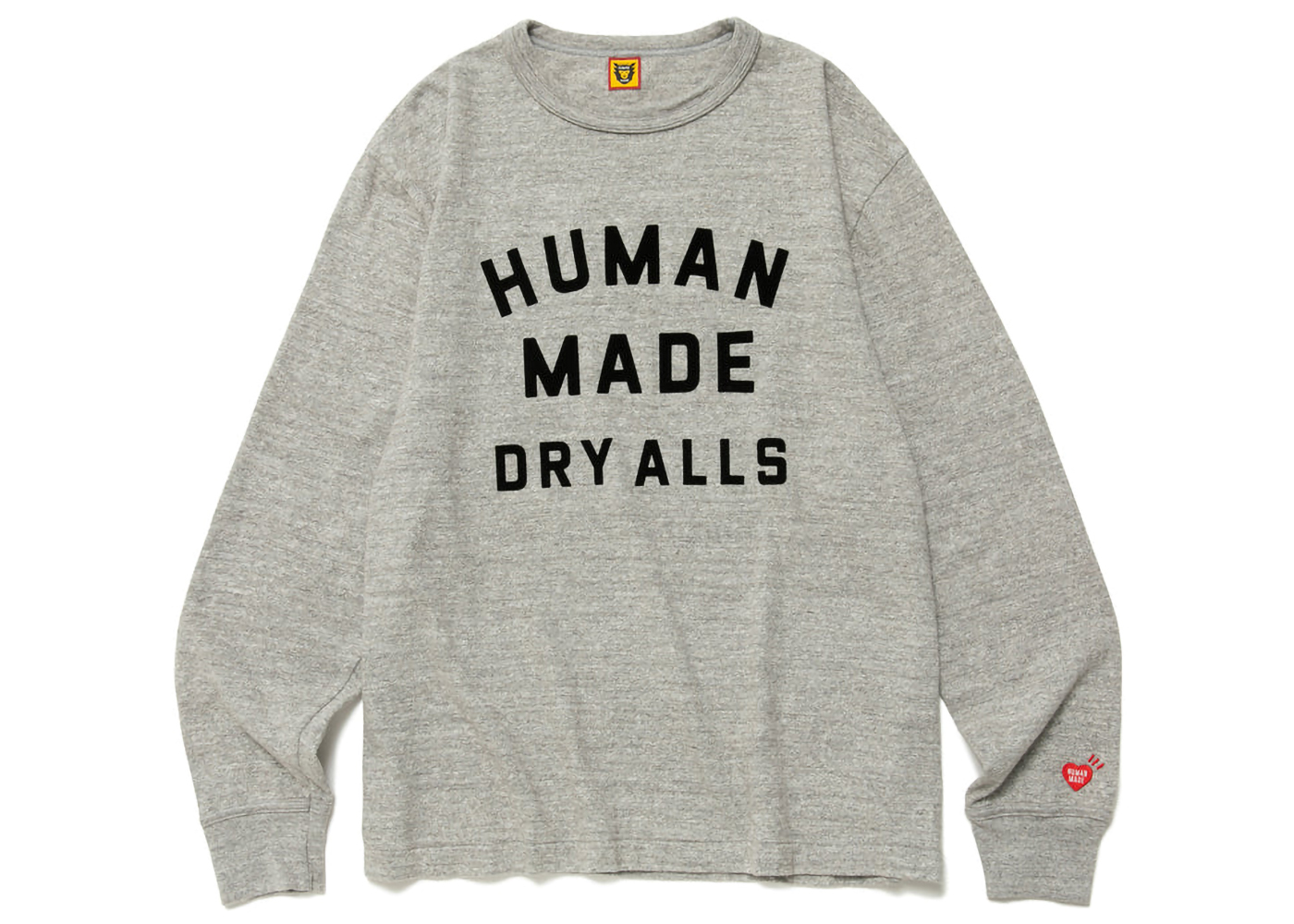 Human Made Graphic L/S T-Shirt Grey Men's - SS23 - US