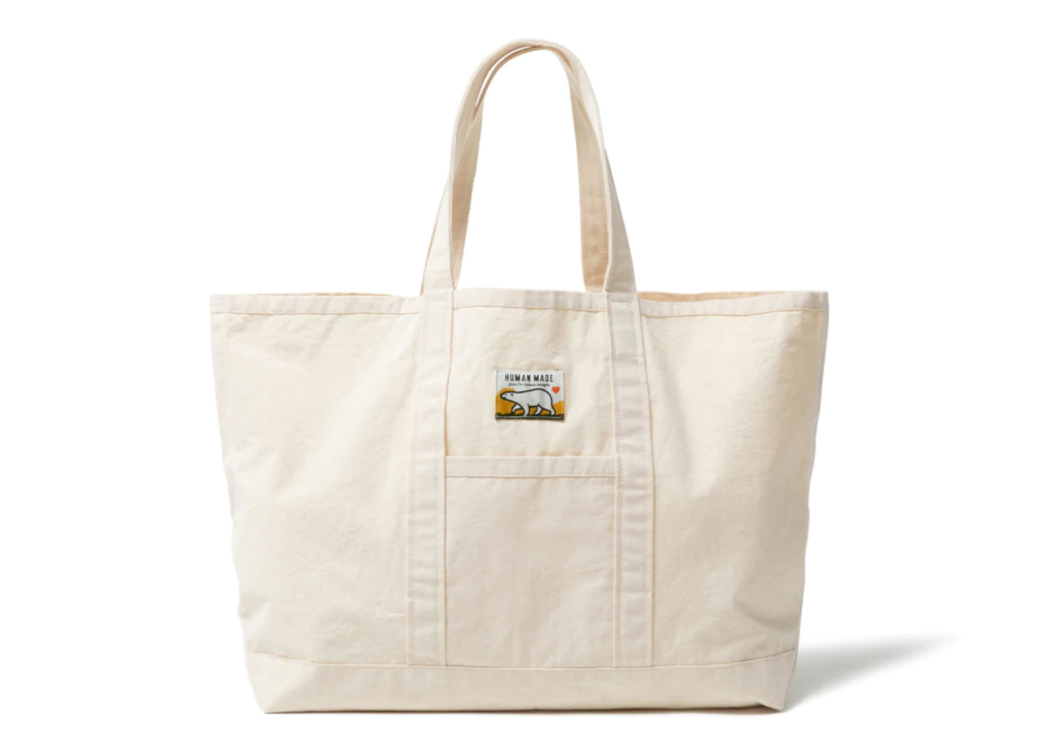 Human Made Grocery Tote Bag Natural White - SS22 - US