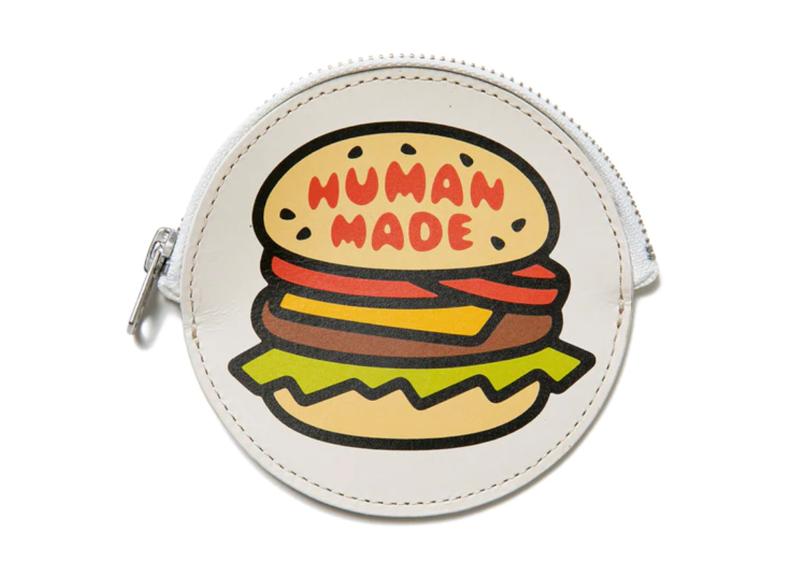 Human Made Hamburger Circle Coin Case White