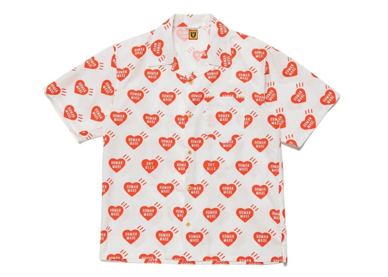 Human Made Heart Aloha Shirt White