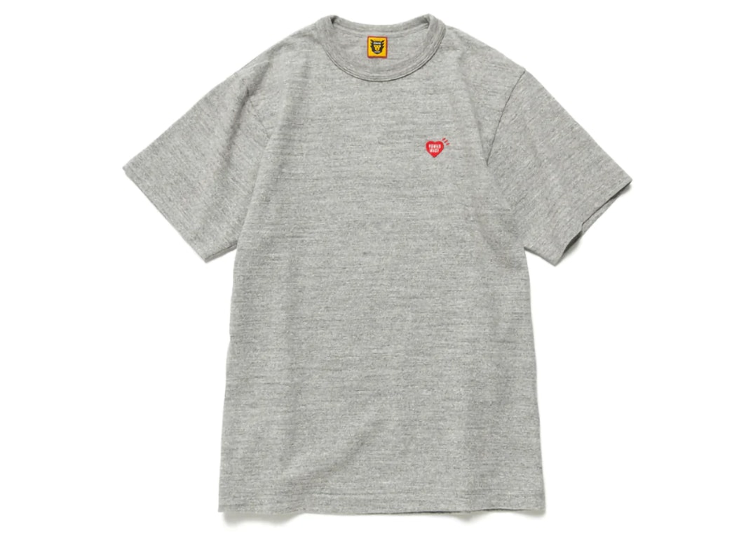 Pre-owned Human Made Heart Badge T-shirt Grey Red