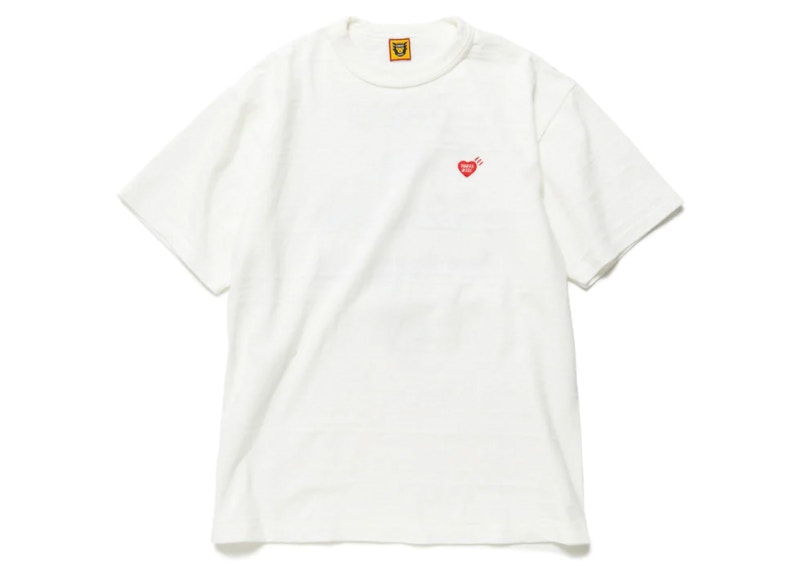 Human Made Heart Badge T-Shirt White Red - FW22 Men's - US