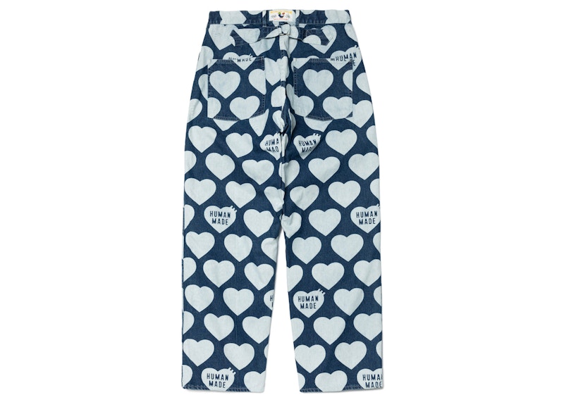 Human Made Heart Baggy Denim Pants Indigo Men's - SS23 - US