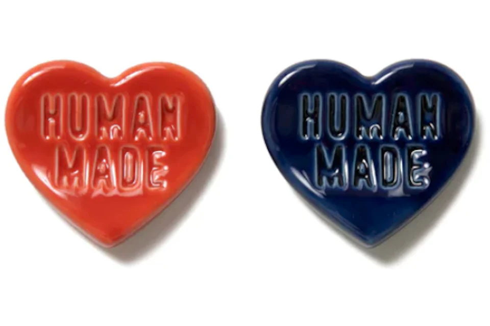 Human Made Heart Chopstick Rest (Set of 2) Red Blue