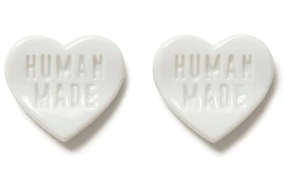 Human Made Heart Chopstick Rest (Set of 2) White