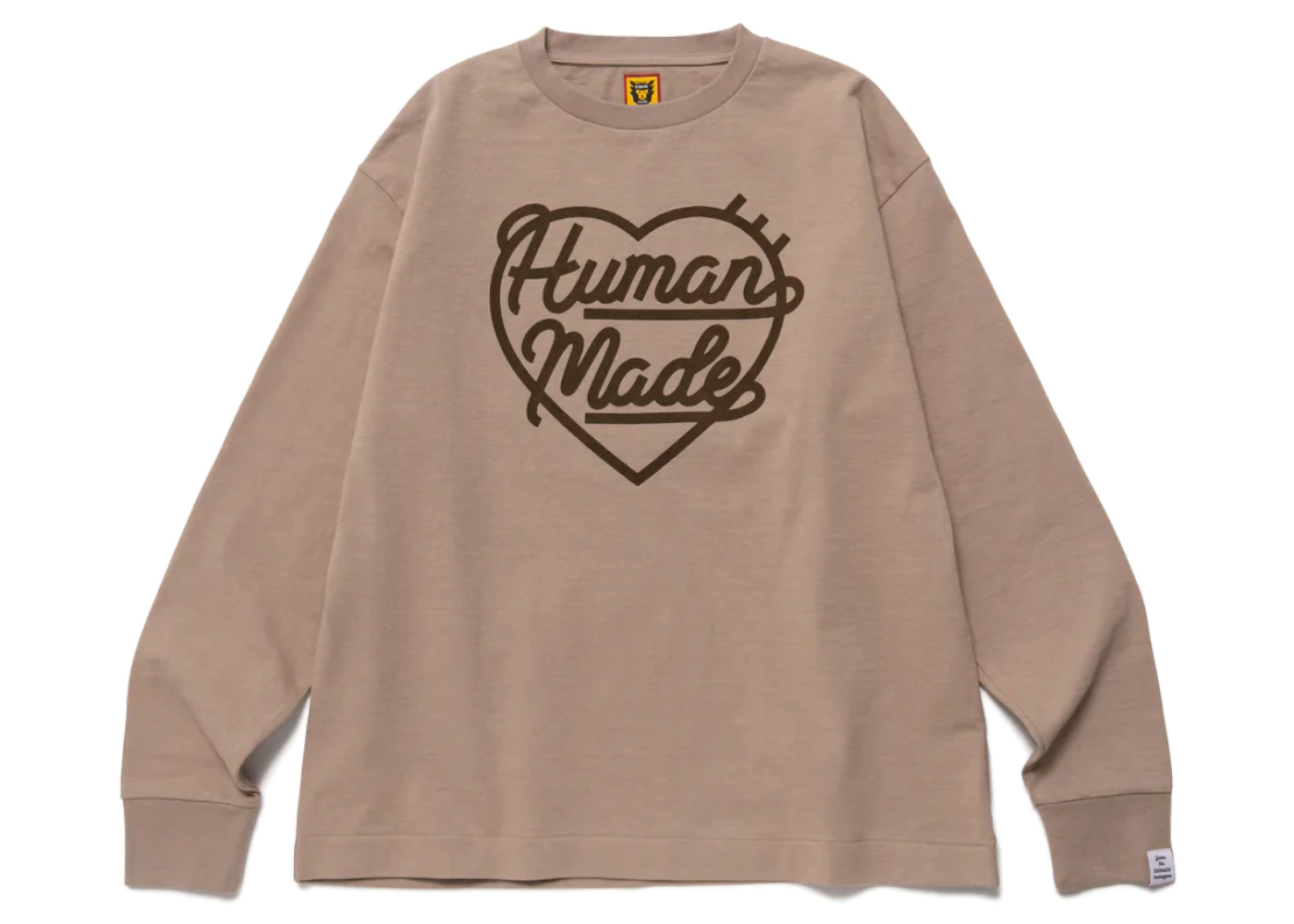 Human Made Heart L/S Knit Sweater Beige Men's - FW22 - US