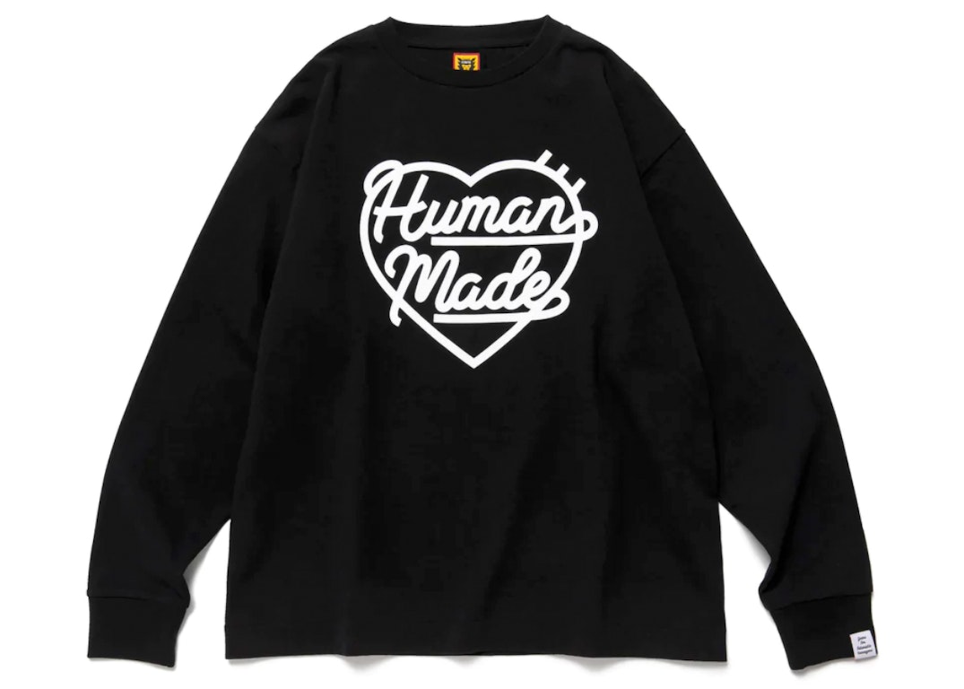 Pre-owned Human Made Heart L/s T-shirt Black