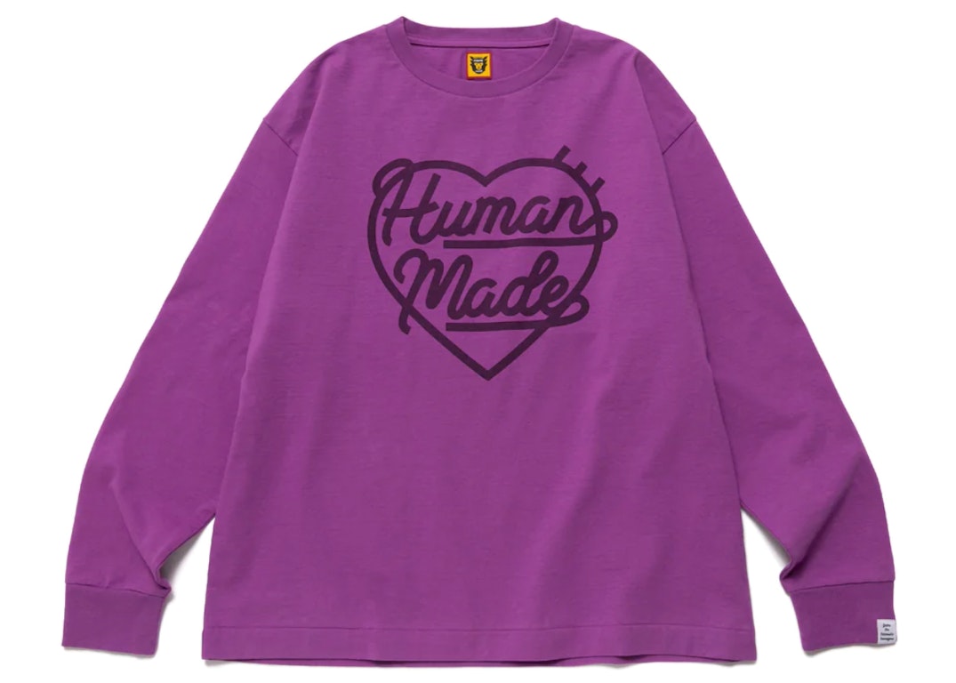 Pre-owned Human Made Heart L/s T-shirt Purple