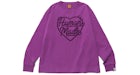 T-shirt Human Made Heart L/S Violet