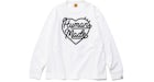 T-shirt Human Made Heart L/S Blanc