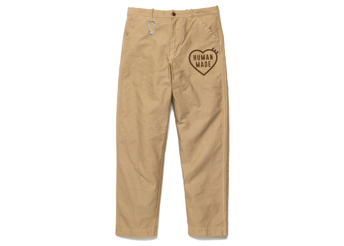 Human Made Heart Logo Chino Pants Beige - FW22 - US