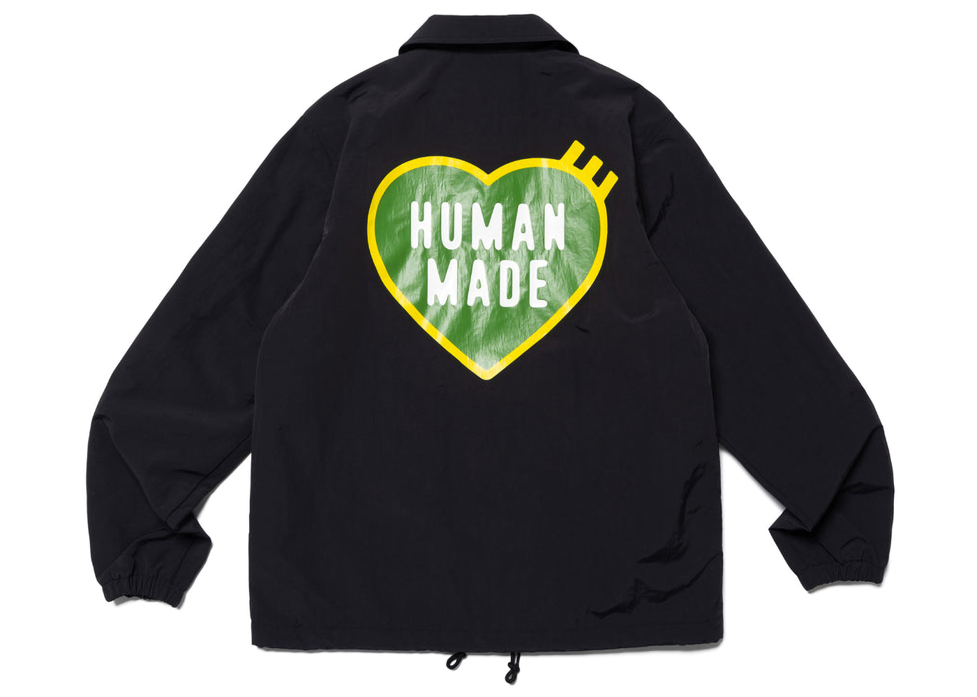 Human Made Heart Logo Coach Jacket Black
