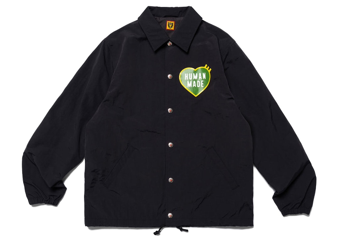 Pre-owned Human Made Heart Logo Coach Jacket Black