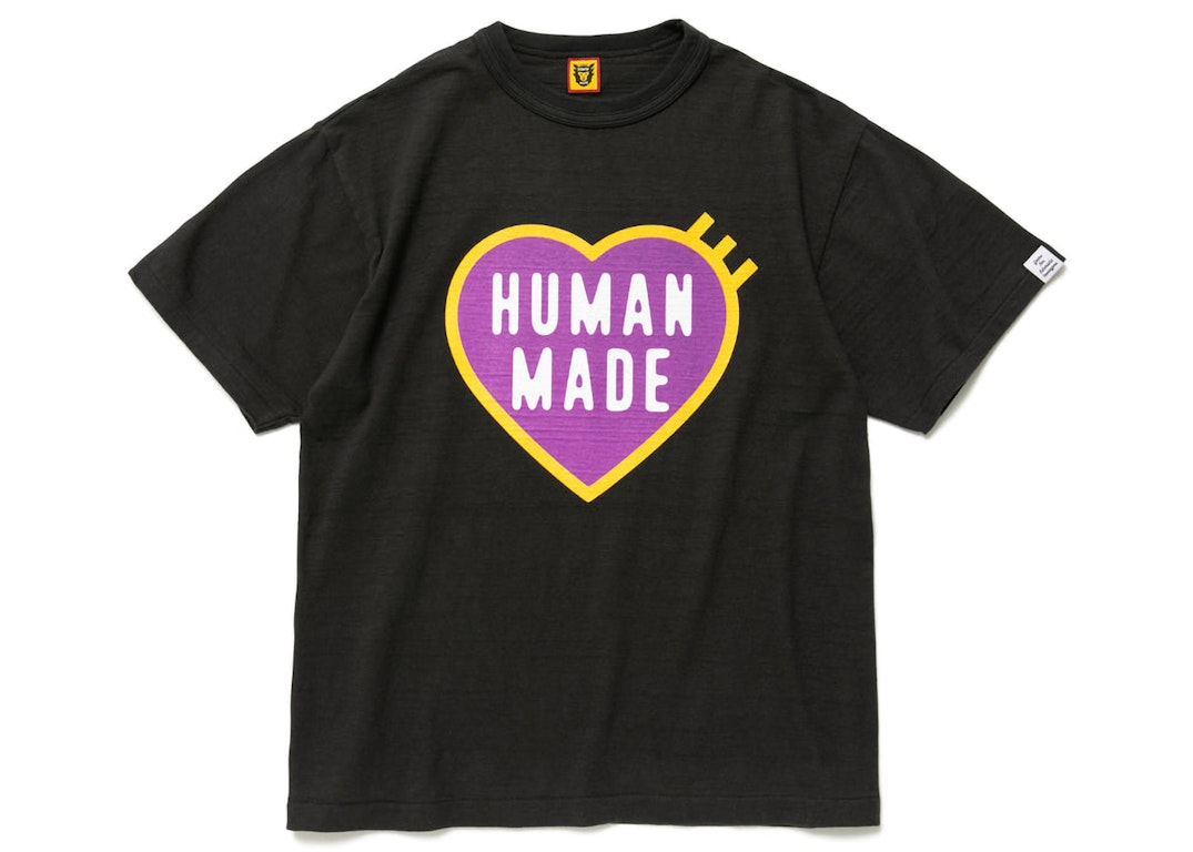 Pre-owned Human Made Heart Logo Graphic #12 T-shirt Black