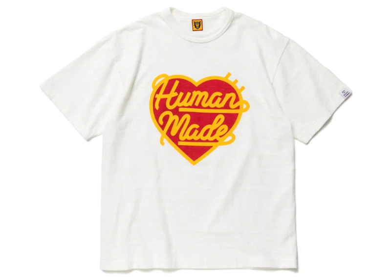 Human Made Heart Logo T-Shirt White - SS22 - JP