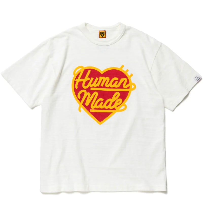 Human Made Heart Logo T-Shirt White SS22 US