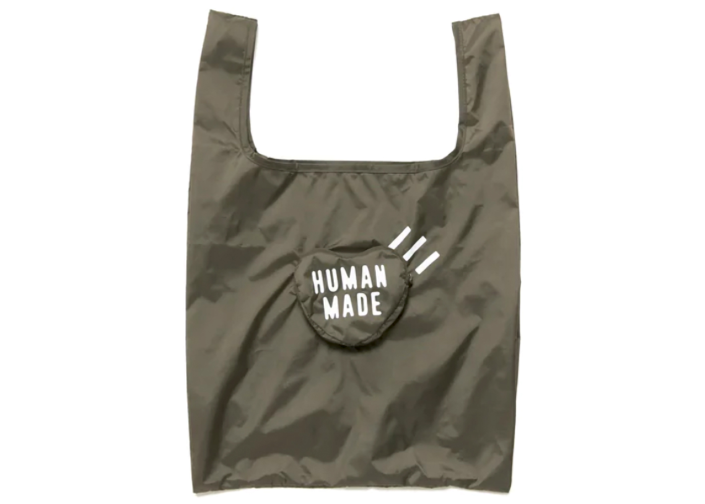Human Made Heart Shopper Bag Olive Drab - FW22 - US