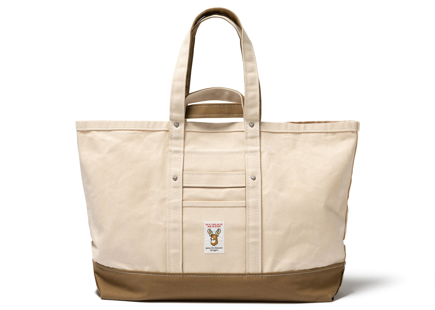 Human Made Heavy Canvas Large Tote Bag Beige - SS23 - US