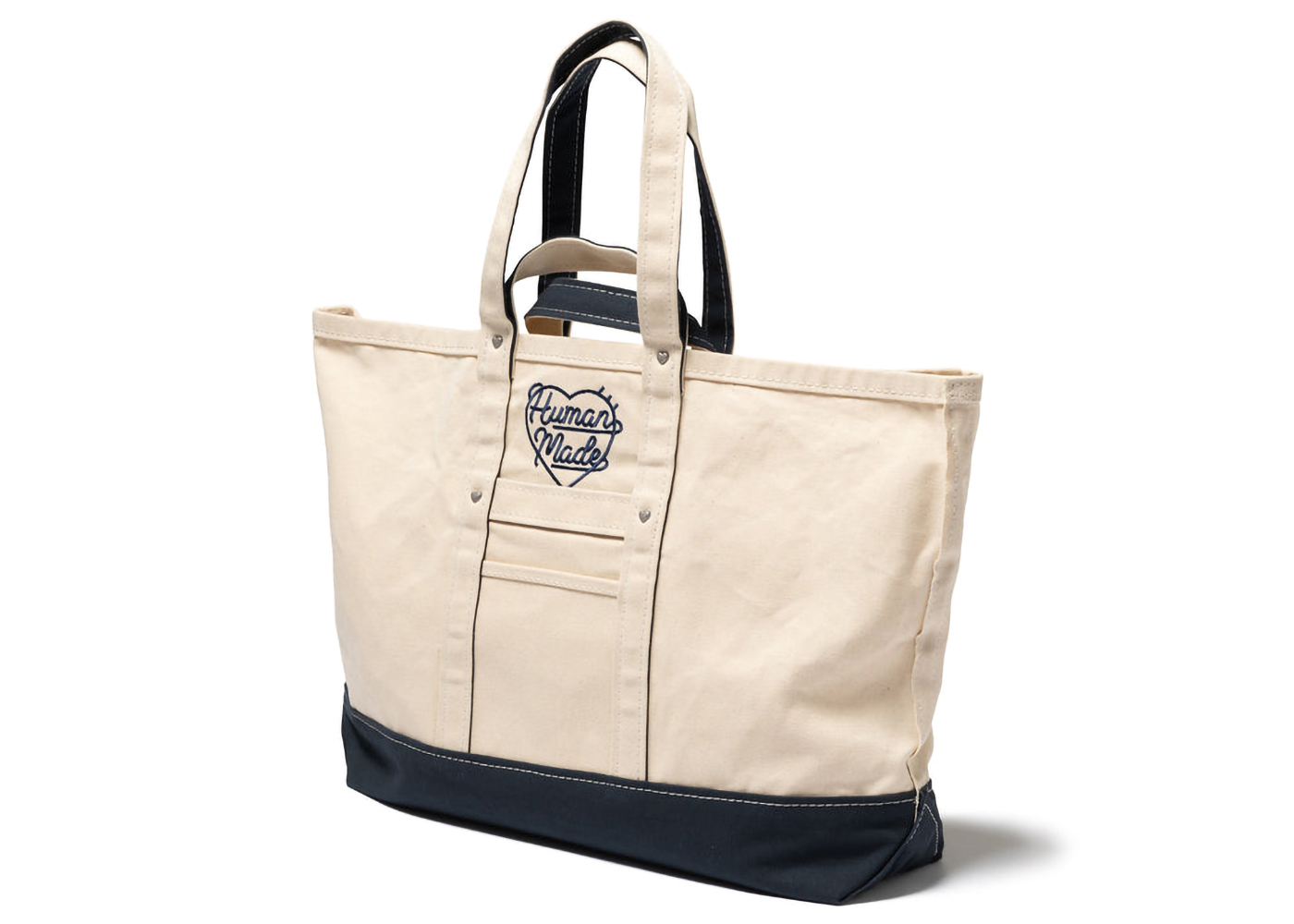 Human Made Heavy Canvas Large Tote Bag Navy - SS23 - US